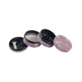 New Hot Cheap Price 40mm 50mm 63mm Pink Leopard Print Zinc Alloy Grinder Weed Herb Grinder